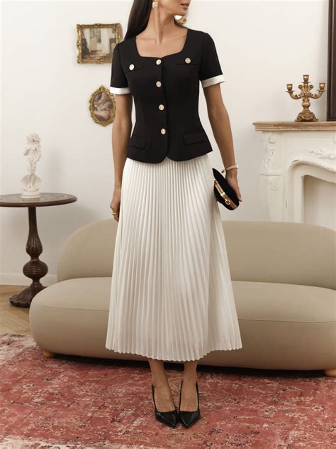 Плиссированная юбка макси :: LICHI - Online fashion store