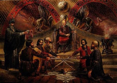The Legacy of Kubrat. oil on canvas. Vasil Goranov. ЗАВЕТЪТ НА КУБРАТ ...