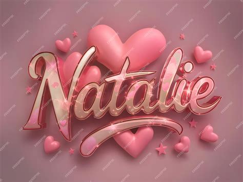 Premium Vector | Natalie name logo design background natalie name ...