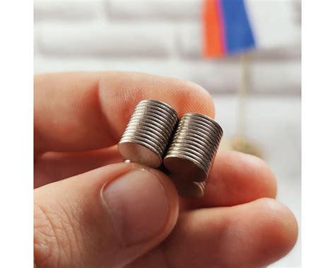 Неодимовый магнит 10х1 мм. по доступной цене в Москве | magnets-shop.com