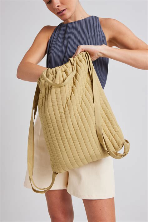 Quilted Drawstring Bag - Our Second Nature