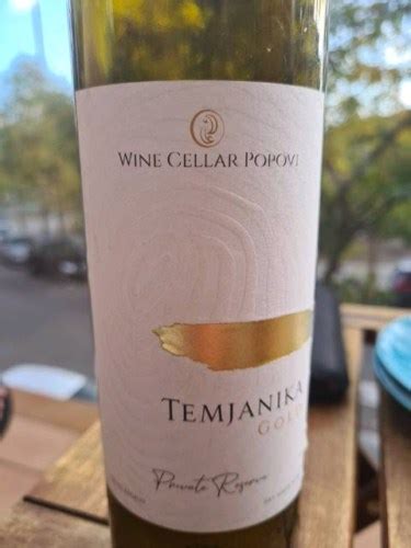 Wine Cellar Popovi Private Reserve Temjanika Gold | Vivino US