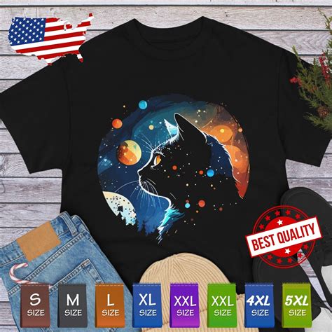 Cosmic Kitty Shirt | Out of This World Cat Tee: Purr-fect for Space