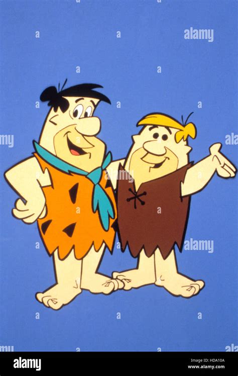 Fred Flintstone E Barney - FLINTSTONES, Fred Flintstone, Barney Rubble, 1960-1966 Stock Photo - Alamy