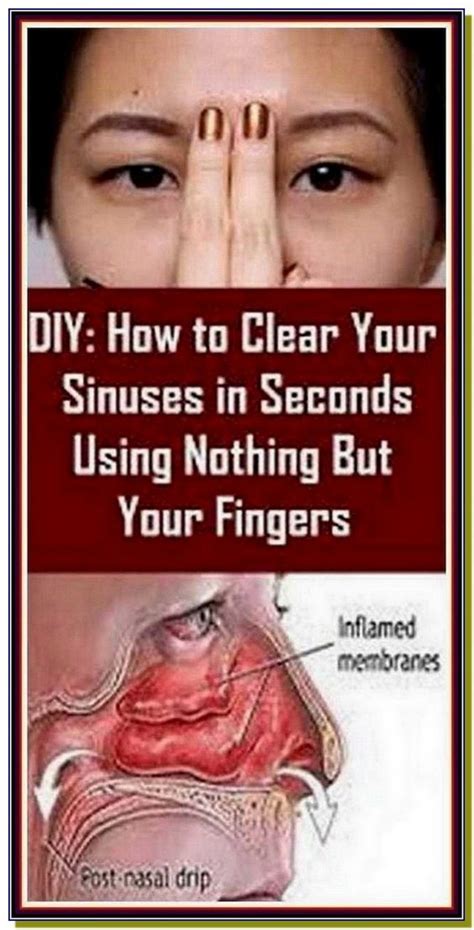clear  sinuses  seconds     fingers