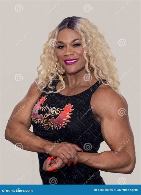 Kim Buck, Enticing, Buff Bodybuilder Stock Photo - Image of bodybuilder