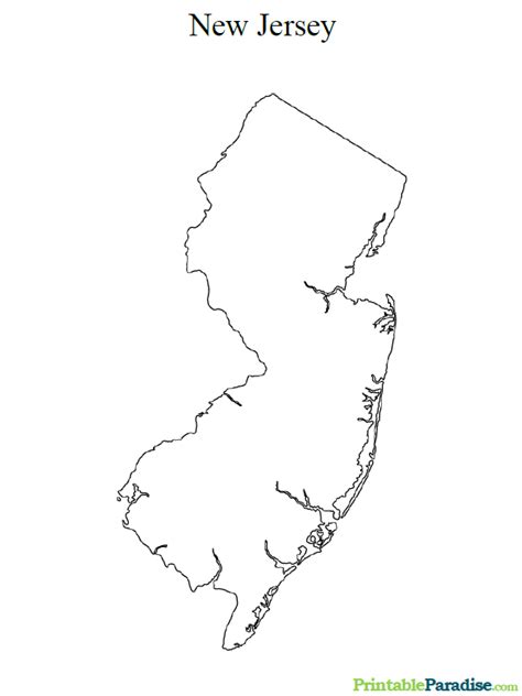 printable nj map