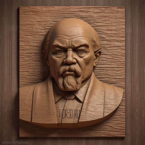 Владимир Ильич Ленин 4 - 3d stl модель для ЧПУ