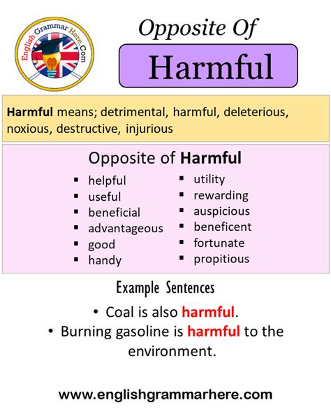 harmful antonyms  harmful meaning   sentences