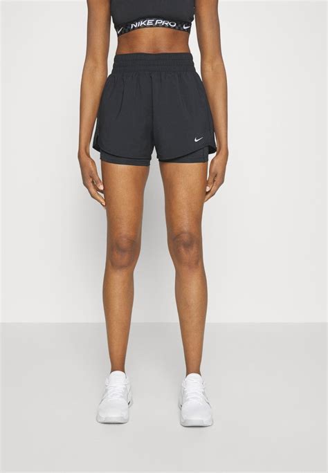 nike performance  short kurze sporthose blacksilverschwarz