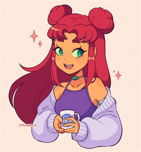 starfire anime starfire fanart pfp starfire kawaii starfire  raven