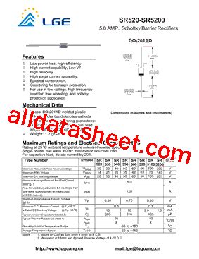 SR5200 Datasheet(PDF) - Shenzhen Luguang Electronic Technology Co., Ltd