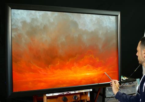 Fire in Water an Oil Abstract Landscape Painting 30 X 48 Inches, Original Work by Tim Gagnon - Etsy