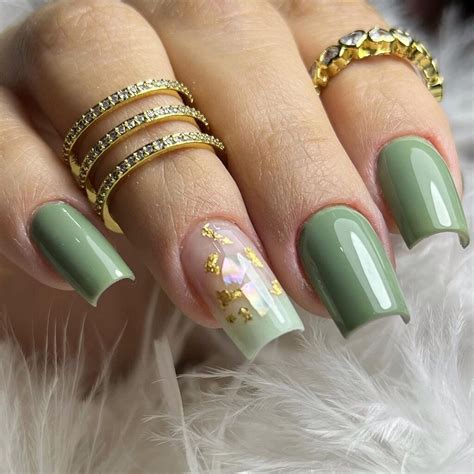 Unha De Gel Verde Militar