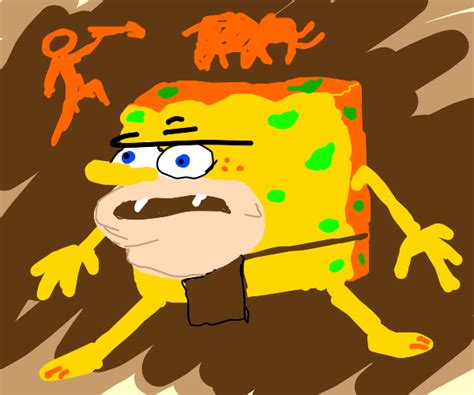 Caveman SpongeBob - Drawception