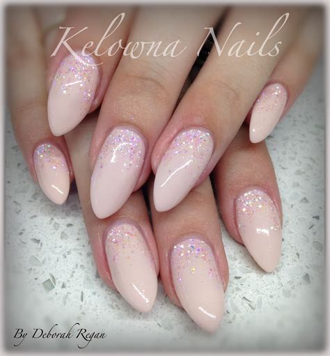 Nude with pink sparkles