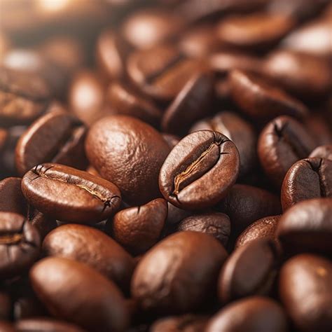 premium ai image  close   coffee beans   sun shining