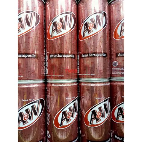 Jual MINUMAN AW/MINUMAN BERKARBONASI RASA SARSAPARILA A&W | Shopee ...
