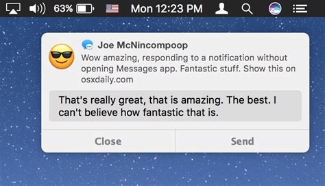 how to reply to imessage on mac
