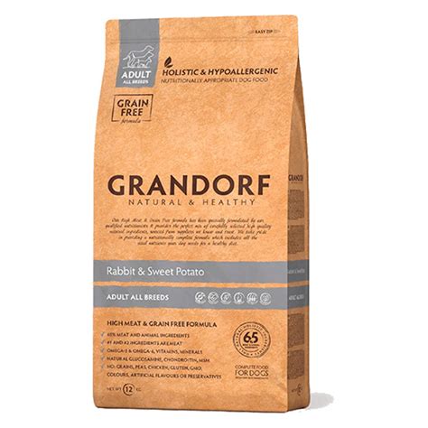 Grandorf Adult Dog All Breeds Rabbit & Sweet Potato Hypoallergenic ...