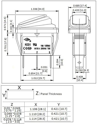 For IP55 rated water proof version, go to HY12-9 series