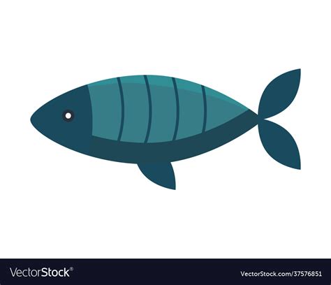 Blue fish Royalty Free Vector Image - VectorStock