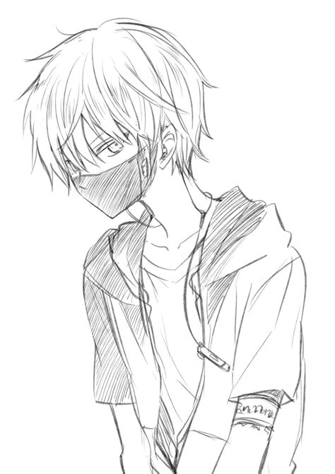 wolf boy anime drawing