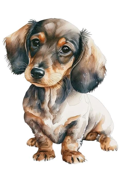Cute puppies. Симпатичные пёсики. PNG. | Dog portraits art, Watercolor ...