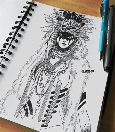 #tbt shaman sketch I made last year for inktober ^-^ . . . . . # ...