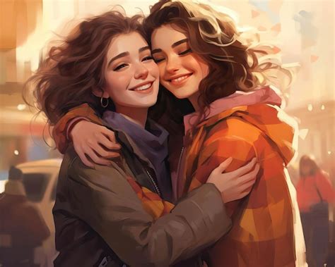 Premium Photo | A heartwarming moment of friends sharing a secret