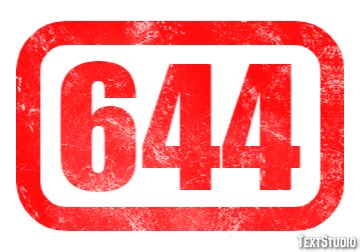 644 Text effect and logo design Number | TextStudio