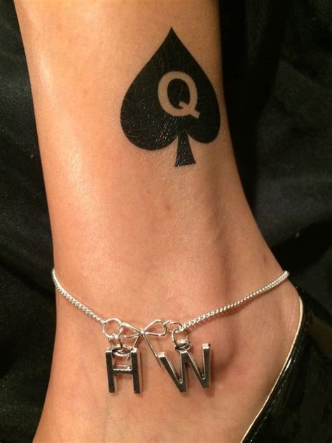 Pictures of women getting queen of spades tattoos - houseofGin