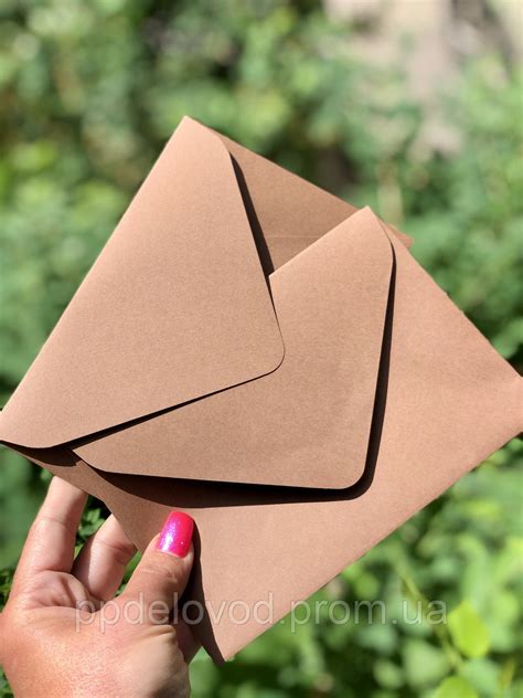 Конверт C6 из крафт картона, Мокко | Купить в Kraftstore