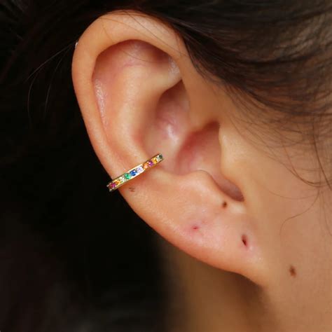 Clip on Earrings No Pierced Non piercing Earcuff Ear Clip Earrings ...