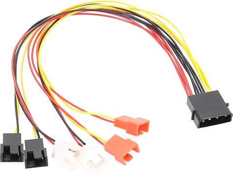 pin  pin pin    pc case fan power adapter cable pin pin