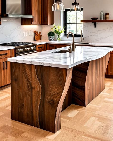 20 Waterfall Kitchen Island Ideas for A Sleek Look