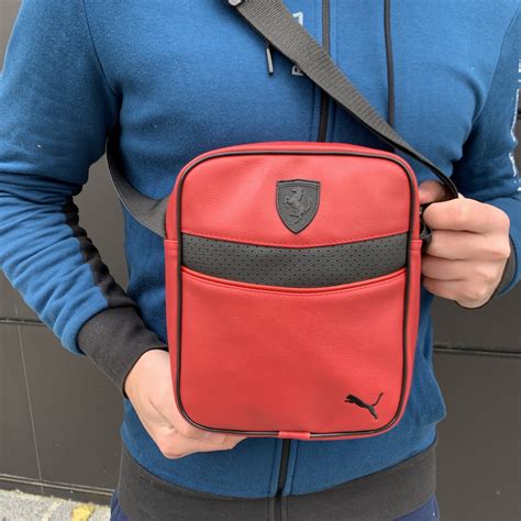 Барсетка мужская в стиле Puma Ferrari сумка через плечо / navy: 269 грн ...