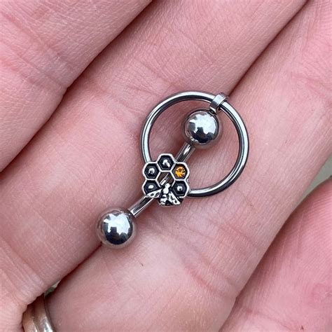 Vertical Clitoral Hood Jewelry - Etsy