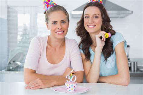 premium photo beautiful women celebrating birthday