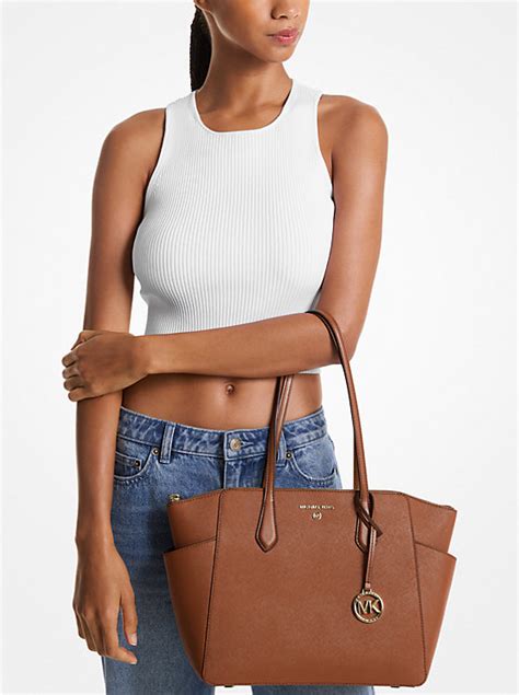 marilyn medium saffiano leather tote bag michael kors canada