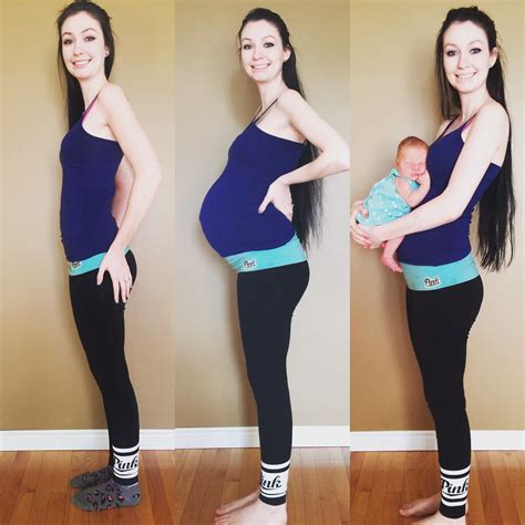My wife's pregnancy progression. Start to finish. : r/pics