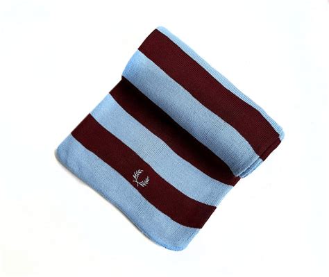 Very Rare Fred Perry ULTRA RARE West Ham colours wool scarf | Grailed