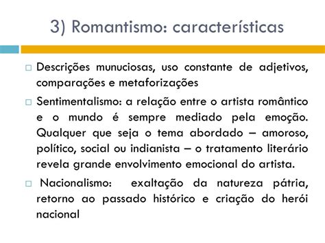 Quais São As Principais Características Do Romantismo