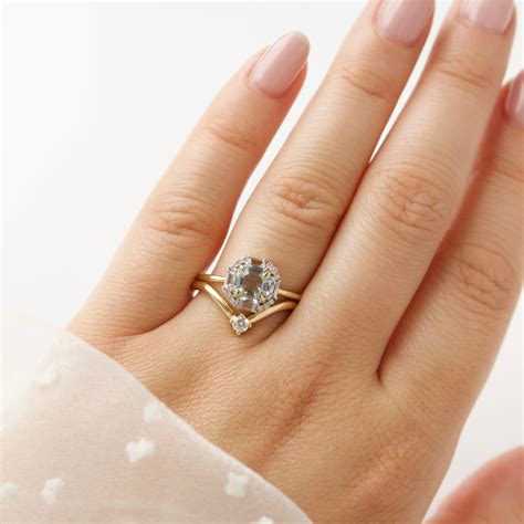 Wedding band that goes around engagement ring 60 photos