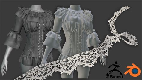 [Timelapse & Tips] Realtime Lace Workflow using Blender & Zbrush - YouTube