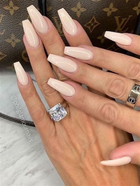 120+ Best Coffin Nails Ideas That Suit Everyone | Ivory nails, Matte ...
