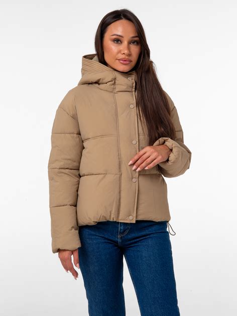 Куртка демисезонная с капюшоном женская Icon ID2209beige S Бежевая ...