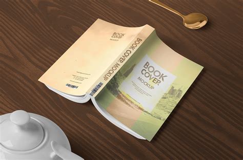 paperback book cover mockup  spine view zippypixels