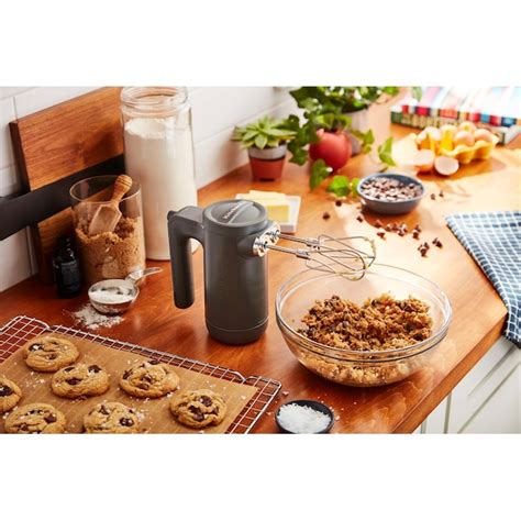 KitchenAid 60-in Cord 7-Speed Matte Charcoal Grey Hand Mixer at Lowes.com