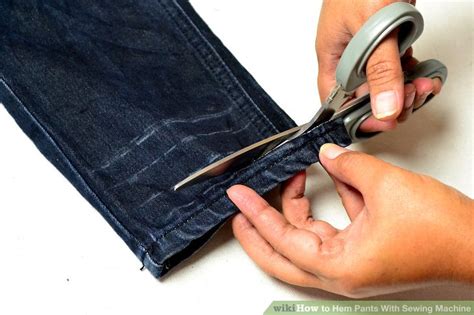 3 Ways to Hem Pants With Sewing Machine - wikiHow